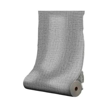 Imagem de Rolo De Papel De Parede Autoadesivo Impermeável De Linho De 50cm Para 