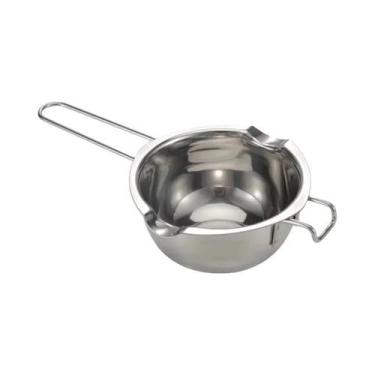 Imagem de Panela De Derretimento De Cera De Aço Inoxidável Com Cabo Resistente A