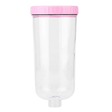 Imagem de CUOFYUNL 900ML Gaiola de plástico para animais de estimação Alimentador de água suspenso especial Suprimentos para garrafas de água para cães pequenos e gatos (Rosa)