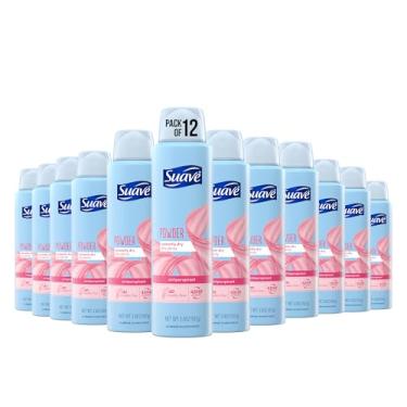 Imagem de Suave Desodorante antitranspirante em spray seco para proteção rápida e fácil contra suor em pó fresco proteção 48 horas 107 g, 12 unidades