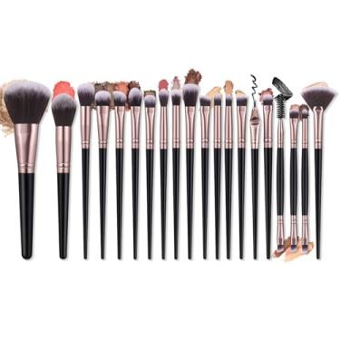 Imagem de 20 pincéis de maquiagem macios ao toque, pincel de maquiagem em pó, pincel de blush, pincel de sombra para maquiagem diária no rosto