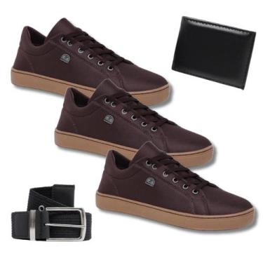 Imagem de Kit Leve Mais po Menos 3 Tênis Masculino + Cinto + Carteira - Bless Ac