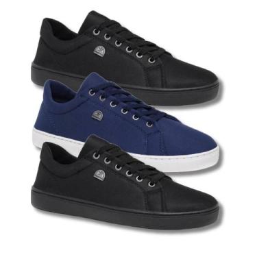 Imagem de Kit 3 Tênis Masculino Casual Ultra Confortável e Resistente - Bless Ac