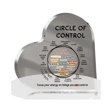 Imagem de Placa De Acrílico Círculo Do Controle Para Conscientização Sobre Ansie