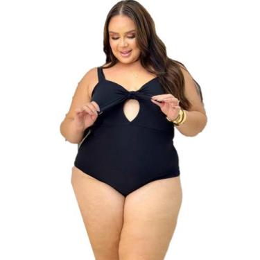 Imagem de Body Plus Size Laço Nozinho Maio Praia Piscina Feminino Veste do 50 ao