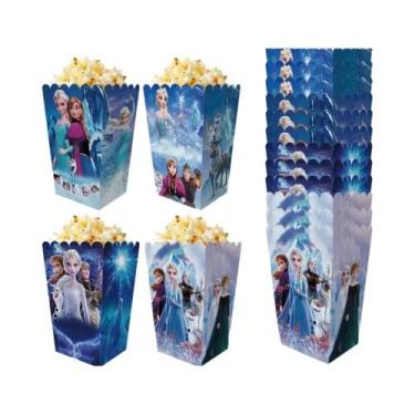 Imagem de Caixa De Utensílios Para Festa Da Princesa Frozen, Anna E Elsa, Doces,