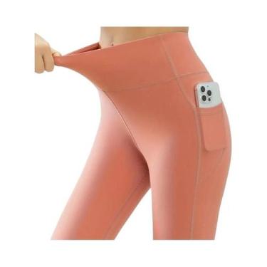 Imagem de Calças De Yoga Femininas De Cintura Alta Com Secagem Rápida E Efeito L