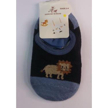 Imagem de Meia Sapatilha Pilates Infantil menino com Estampas Antiderrapante han