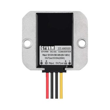 Imagem de Conversor DC-DC De 50W 12V Para 5V 36V 48V Para 5A Módulo Redutor - GY