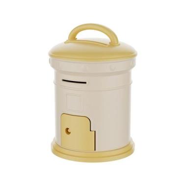 Imagem de Estilo de caixa de correio com fechadura Coin Bank para crianças PVC a