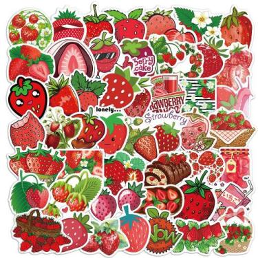 Imagem de Pacote de adesivos Strawberry Jam Theme, 50 unidades Creative Waterpro