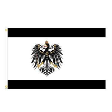 Imagem de Bandeira do Reino da Prússia 150x90cm Poliéster Premium - Yiweisai