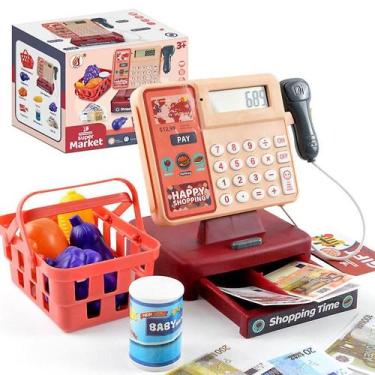 Imagem de Kids Puzzle Play Toy House Simulation Supermarket Cash Register - Gloo