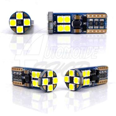 Imagem de Lampada Pingo T10 5w 12 Leds SMD TORRE Super Bco CAMBUS Un