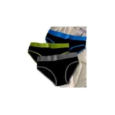 Imagem de Calcinhas Triangulares De Algodão Para Mulheres Com Cintura Média, 3 P