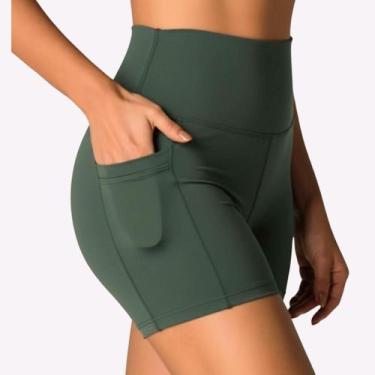 Imagem de Short Suplex Feminino Academia Fitness Bermuda Com Bolso Ciclista Cós 