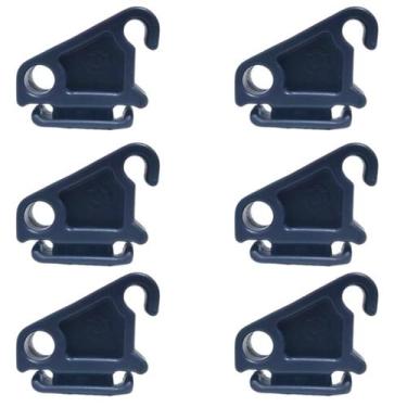 Imagem de Kit 6 un passador corda cortina campainha cinza escuro - Indústria Bra
