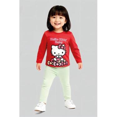 Imagem de Blusa infantil menina Hello Kitty Brandili, 2, Vermelho