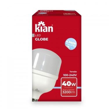Imagem de LAMPADA LED GLOBE 40W 3200 LUMENS 25.000h - KIAN, 100V240V