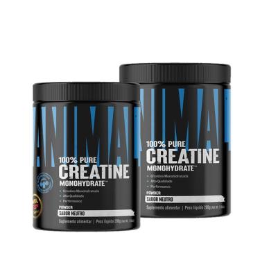 Imagem de Kit 2x Creatina Animal 200g 100% Pura - Universal Nutrition-Unissex