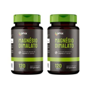 Imagem de Kit 2x - Magnésio Dimalato - 120 cápsulas - Omix