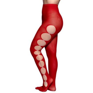 Imagem de Meia Calça com Abertura nas Laterais detalhes em Strass - Yaffa Linger