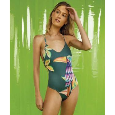 Imagem de Maio New Beach Fluxy Tucanario Nos Costas - Alto giro