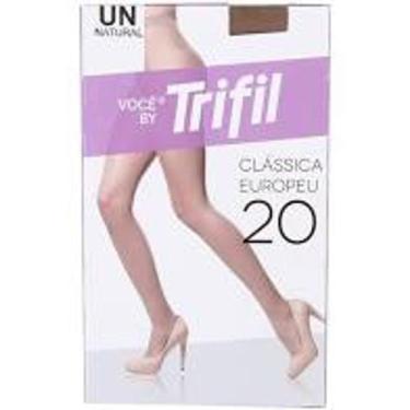 Imagem de Meia calça clássica europeu fio 20 trifil, Tabaco