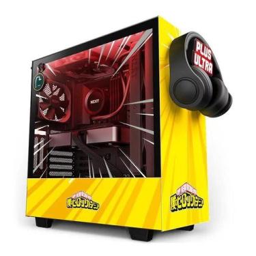 Imagem de Gabinete gamer nzxt h510i rivais rgb mid-tower lateral de vidro, amare