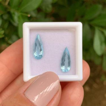 Imagem de Água Marinha Blue Lágrima Par 2,21ct - ENE2ESE