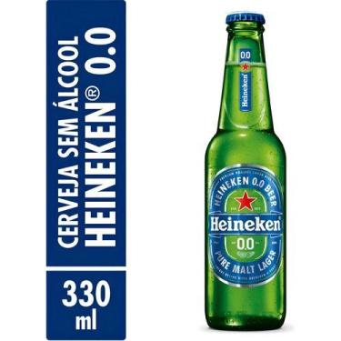 Imagem de Cerveja Heineken 0,0 Álcool Long Neck Pack 24 Und 330ml