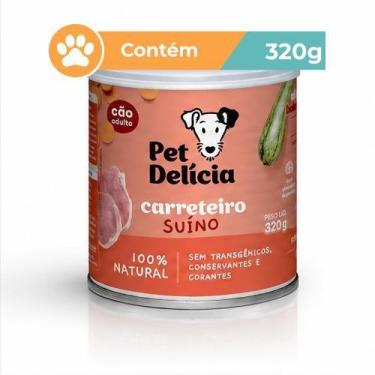 Imagem de Ração Úmida Pet Delícia Carreteiro Suíno Cães 320g - Pet Delicia