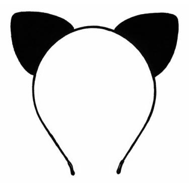 Imagem de Tiara KICOFIT Orelhas de Gato Preta Fantasia de Halloween