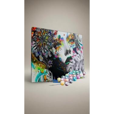 Imagem de Kit Pintura Numerada Tela 40x50cm - Congratulations Store