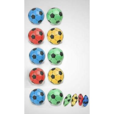 Imagem de Kit 10 Bolas Vinil Praia Piscina Festa 23cm - Congratulations Store