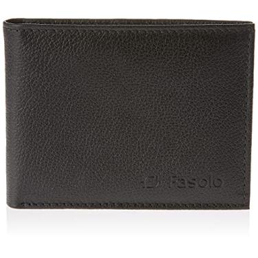 Imagem de Carteira em Couro Masculina, Fasolo, Preto