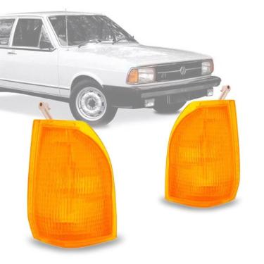 Imagem de Par Pisca Seta Dianteira Passat 1979 1980 1981 1982 Ambar