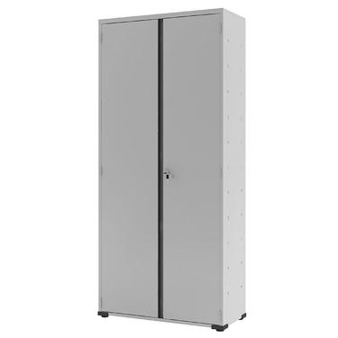 Imagem de Armário Aço Escritório Fechadura 4 Prateleiras Cinza