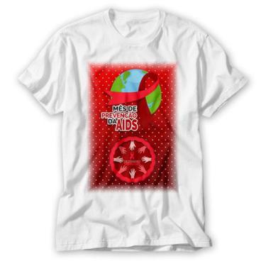 Imagem de Camiseta Dezembro Vermelho Mês De Prevenção E Combate A Aids - Vidape