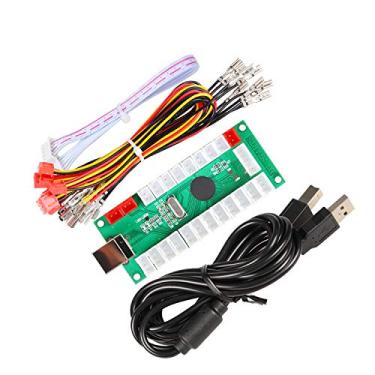 Imagem de EG STARTS Codificador USB Zero Delay para PC LED Joystick conjunto compatível com LED Arcade Joystick DIY Kit Controle Parte Mame Games (cabo de 5 pinos + 10 x fio de 3 pinos 2,8 mm)