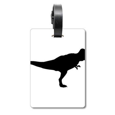 Imagem de Dinossauro Die Out Bones Bone Mala Etiqueta Bagagem Cartão Pendurado Etiqueta Scutcheon, Multicolorido.