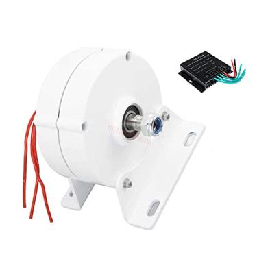 Imagem de Gerador permanente eficiente da turbina eólica do ímã 9000W 12V 24V 48V 220V com gerador permanente do ímã do controlador para gerador vertical da turbina eólica (branco),12v