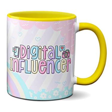 Imagem de Caneca Digital Influencer Profissional Criativo Presente (Amarela)