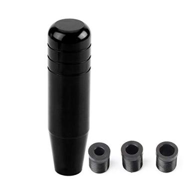 Imagem de Botão de câmbio Suuonee Gear, liga de alumínio universal de 13 cm, alça de câmbio manual do carro, alavanca de câmbio (preto)