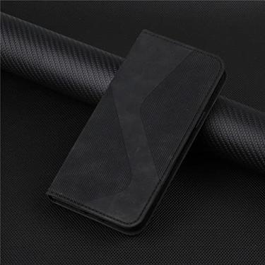 Imagem de Para Samsung Galaxy S23 Ultra Case Luxo Flip Phone Case para Samsung S 23 Ultra S23 Plus Cover Leather, Black, For S23