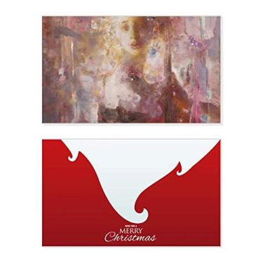 Imagem de Sarabande XJJ pintura a óleo feriado feriado feliz Natal cartão de parabéns mensagem de Natal letra