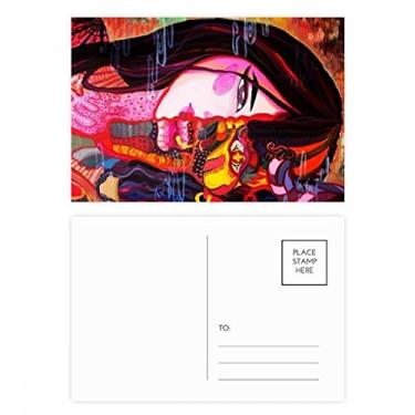 Imagem de Conjunto de cartões postais de aniversário com arte abstrata da Disillusionment