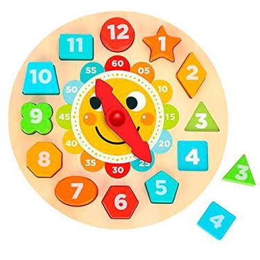 Imagem de Relógio de Madeira Solzinho - Tooky Toy