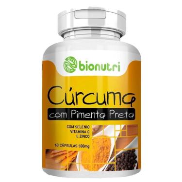 Imagem de Curcumine com Pimenta Preta 60 Caps 500mg - Bionutri-Unissex