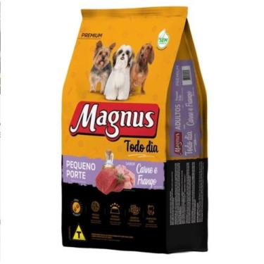 Imagem de Ração Magnus Todo Dia Cão Adulto Raças Pequenas Carne E Frango 10,1 Kg